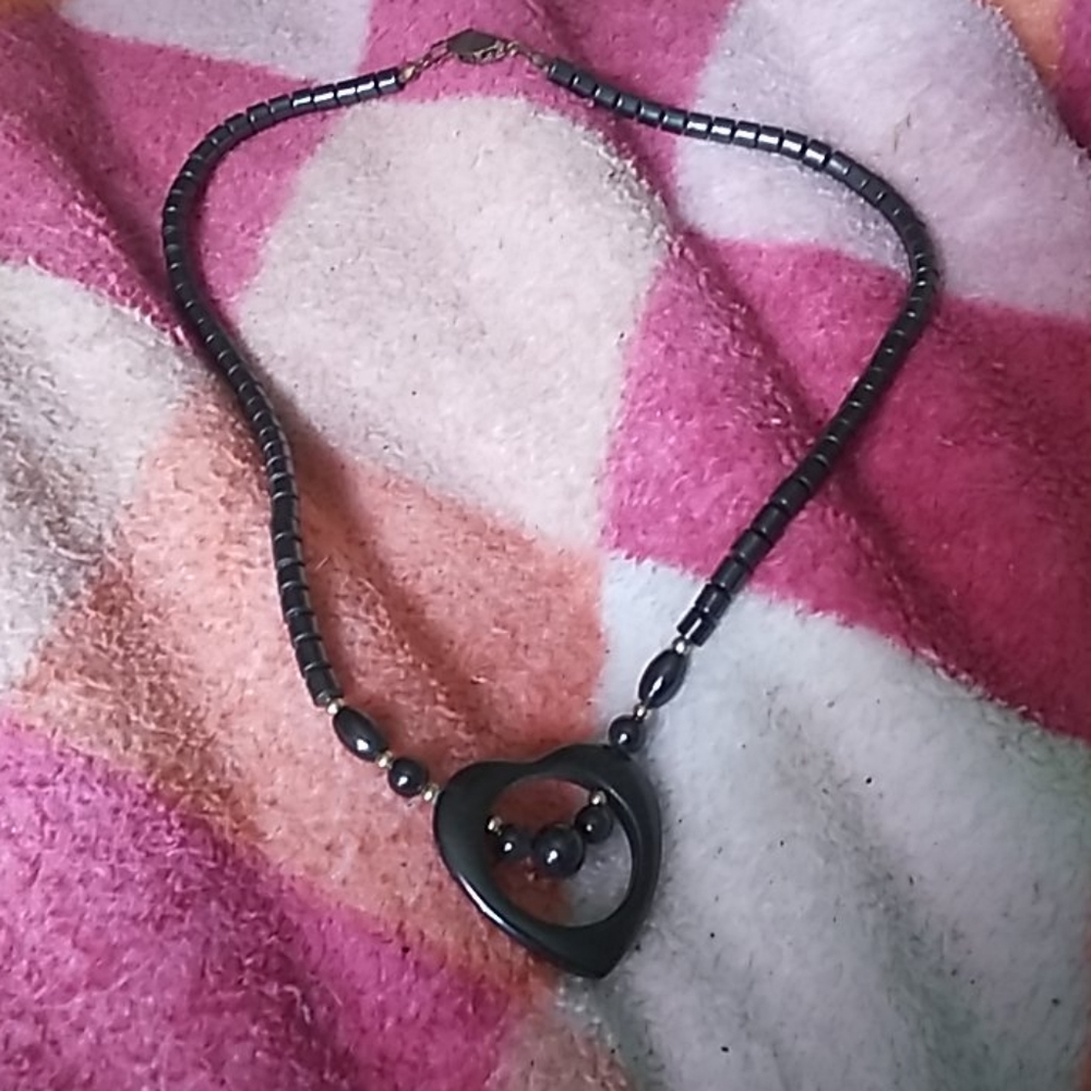 Black necklace for the black heart